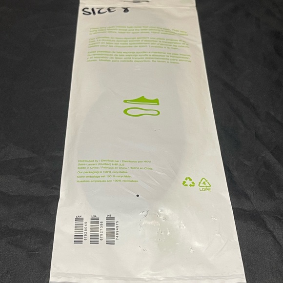 Novi Terry Cloth Insoles 1 pair size 8 - Picture 2 of 2